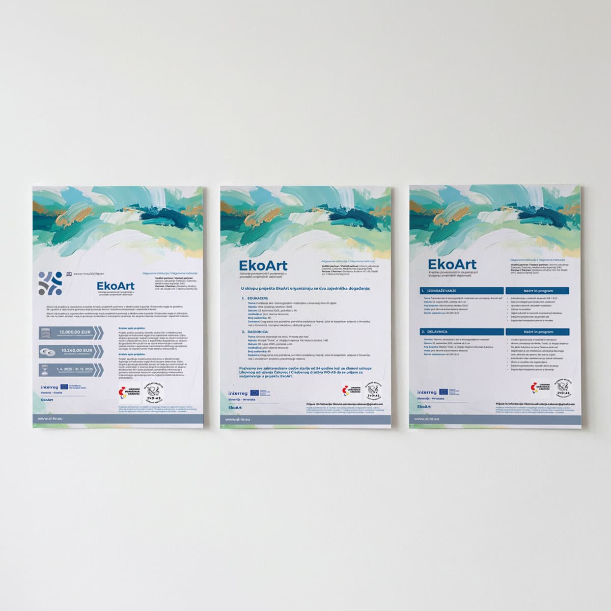 Dizajn serije plakata za projekt EkoArt